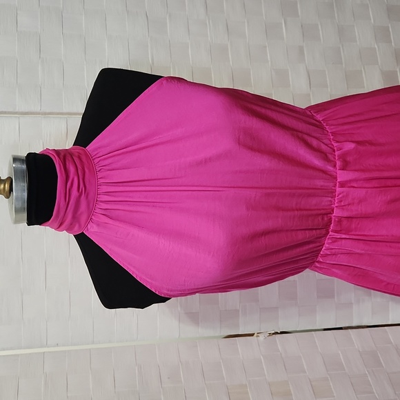 Hot Pink Worthington Shoulderless Dress - Size XS - Picture 2 of 12